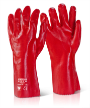 BCLICK2000 14inch Red PVC Gauntlets